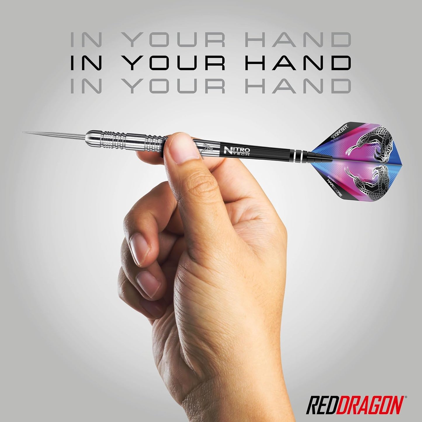 Peter Wright Snakebite Euro 11: 20G or 24G Tungsten Darts Set with Flights and Stems