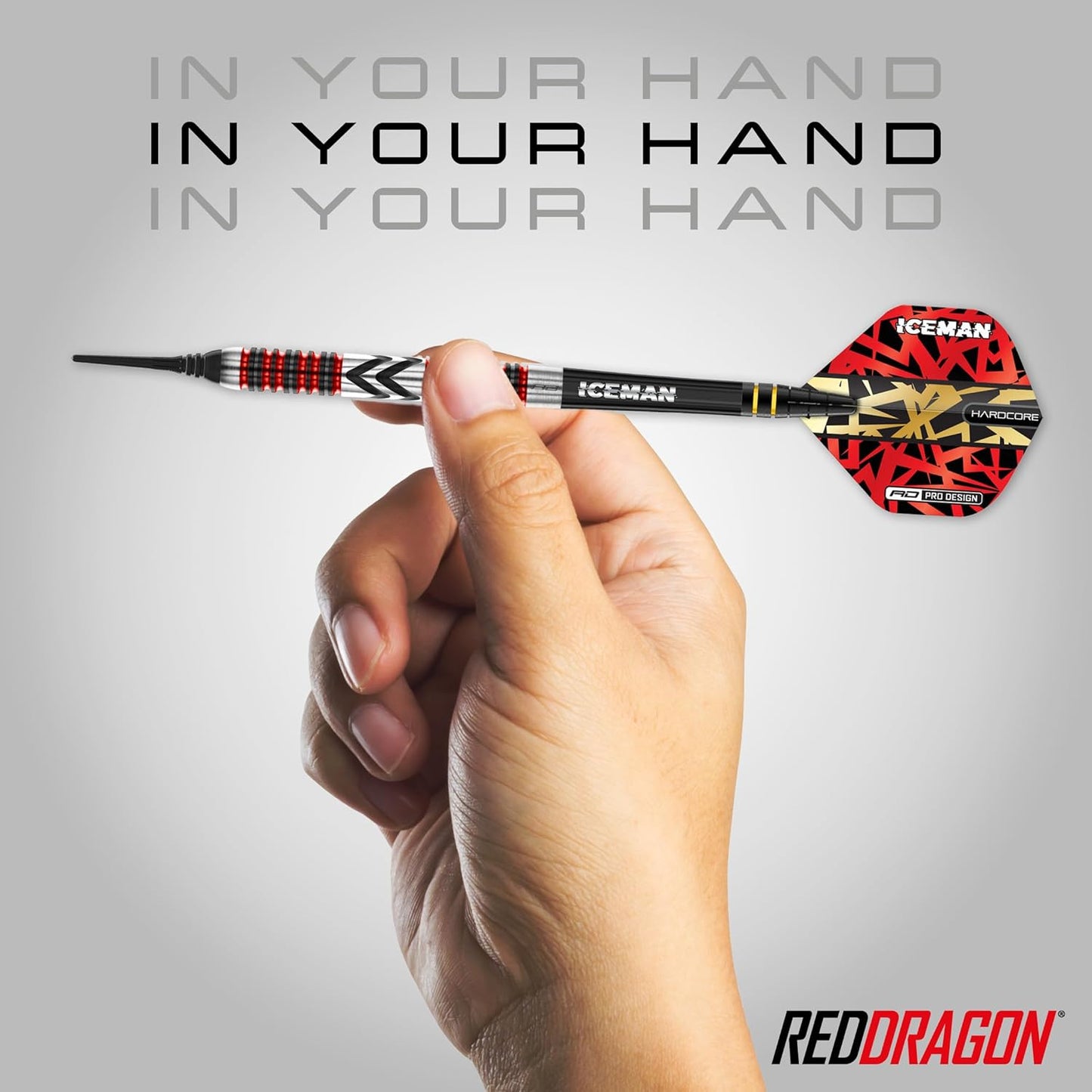 Gerwyn Price Iceman Firebird Premium Tungsten Darts Set with Flights and Stems