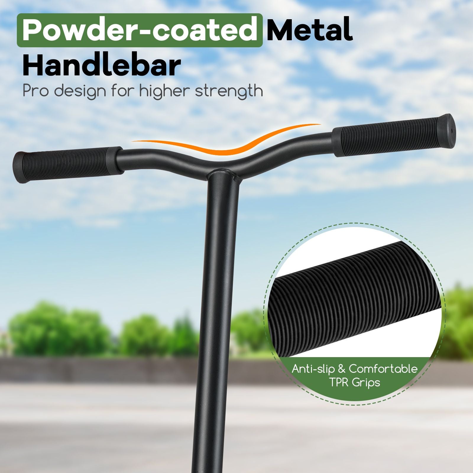 Stunt Scooter Pro Trick Scooter with 2 PU Wheels for Kids