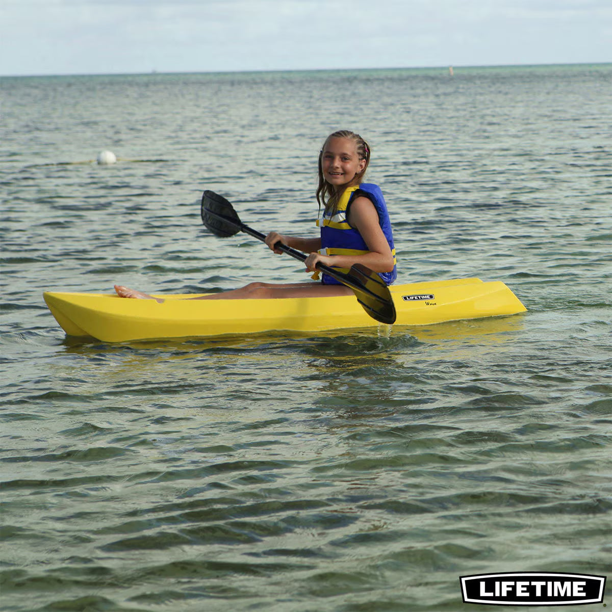 Wave 6Ft (180 Cm) Sit on Youth Kayak + Paddle