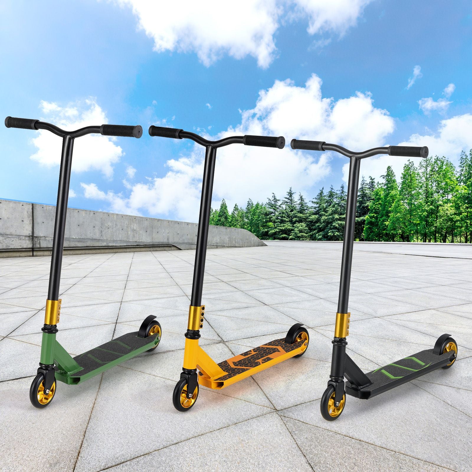 Stunt Scooter Pro Trick Scooter with 2 PU Wheels for Kids