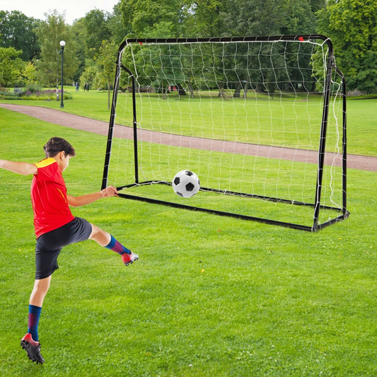 2-In-1 Kids Soccer Rebounder and Soccer Goal for Kids Aged 6+ Years Old