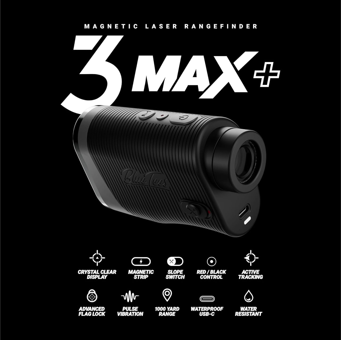 Player Pack GO Bundle - Series 3 Max+ Rangefinder with Premium Case, the Player GO GPS Equipped Magnetic Speaker & Premium 6-In-1 Utility Divot Tool - the Complete Golf Bundle