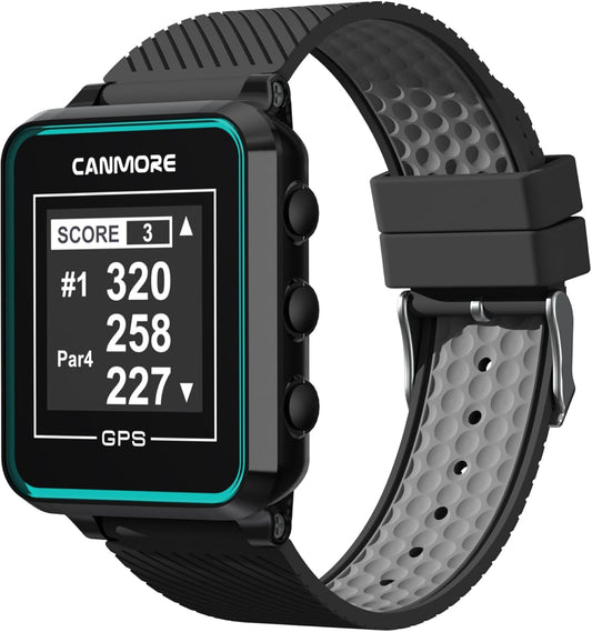 TW356 Golf GPS Watch for Men and Women, Free Update 41,000+ Preloaded Courses Worldwide, High Contrast LCD Display, Upgrade IC Chip, Lightweight Essential Accessory for Golfers, Black