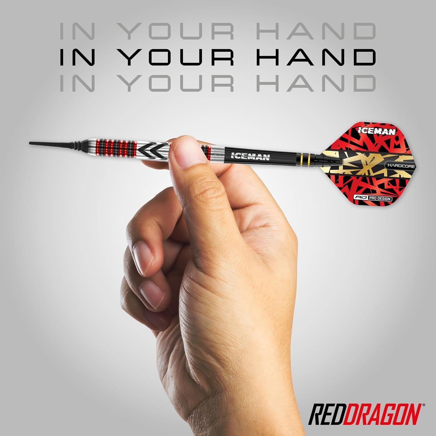 Gerwyn Price Iceman Firebird Premium Tungsten Darts Set with Flights and Stems